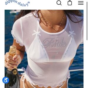 Dippin Daisy’s Bride Mesh Top